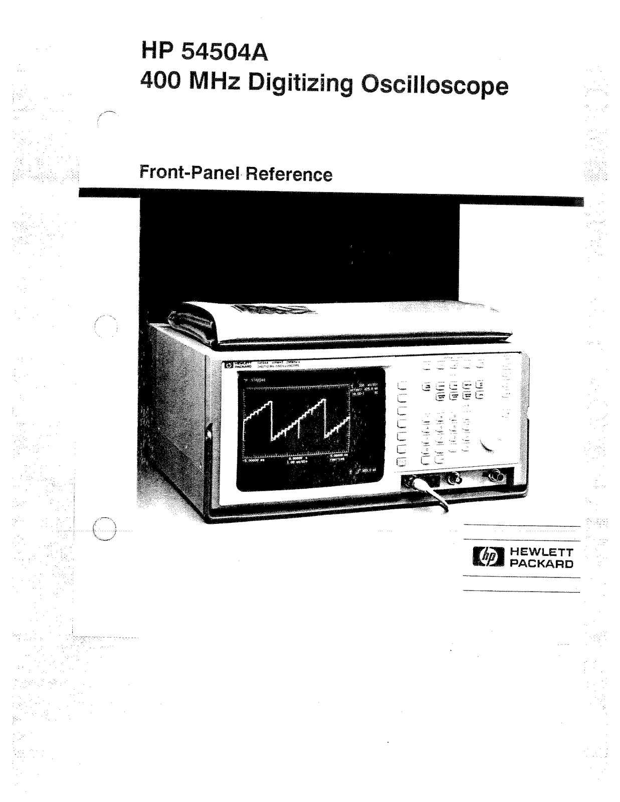 HP (Hewlett-Packard) 54504A User Manual
