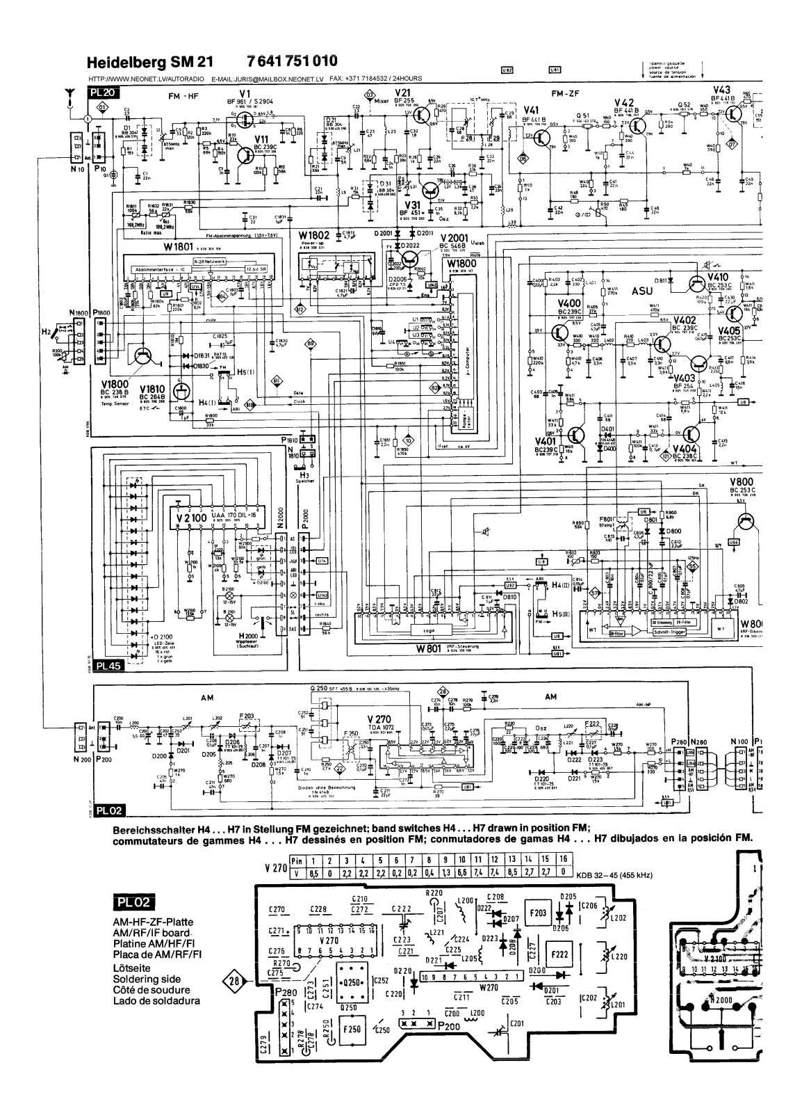 BLAUPUNKT SM21 Service Manual