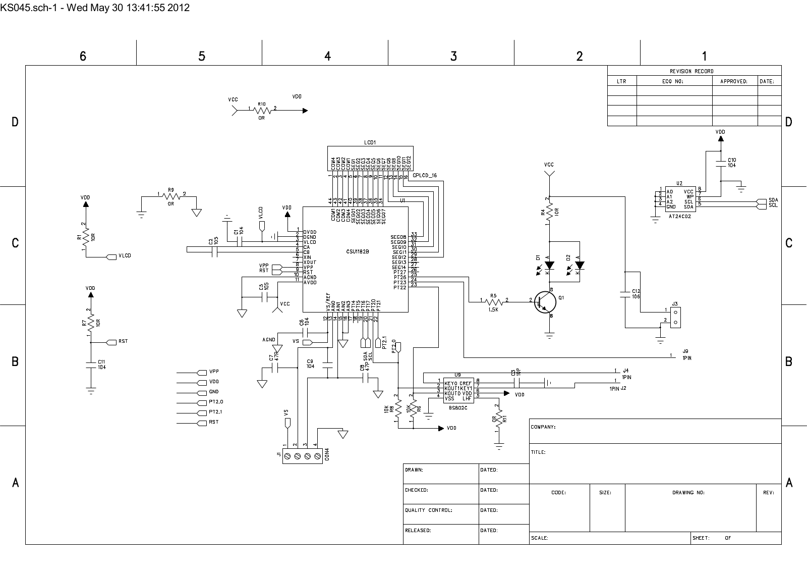 Vitek VT-2405 Schematic