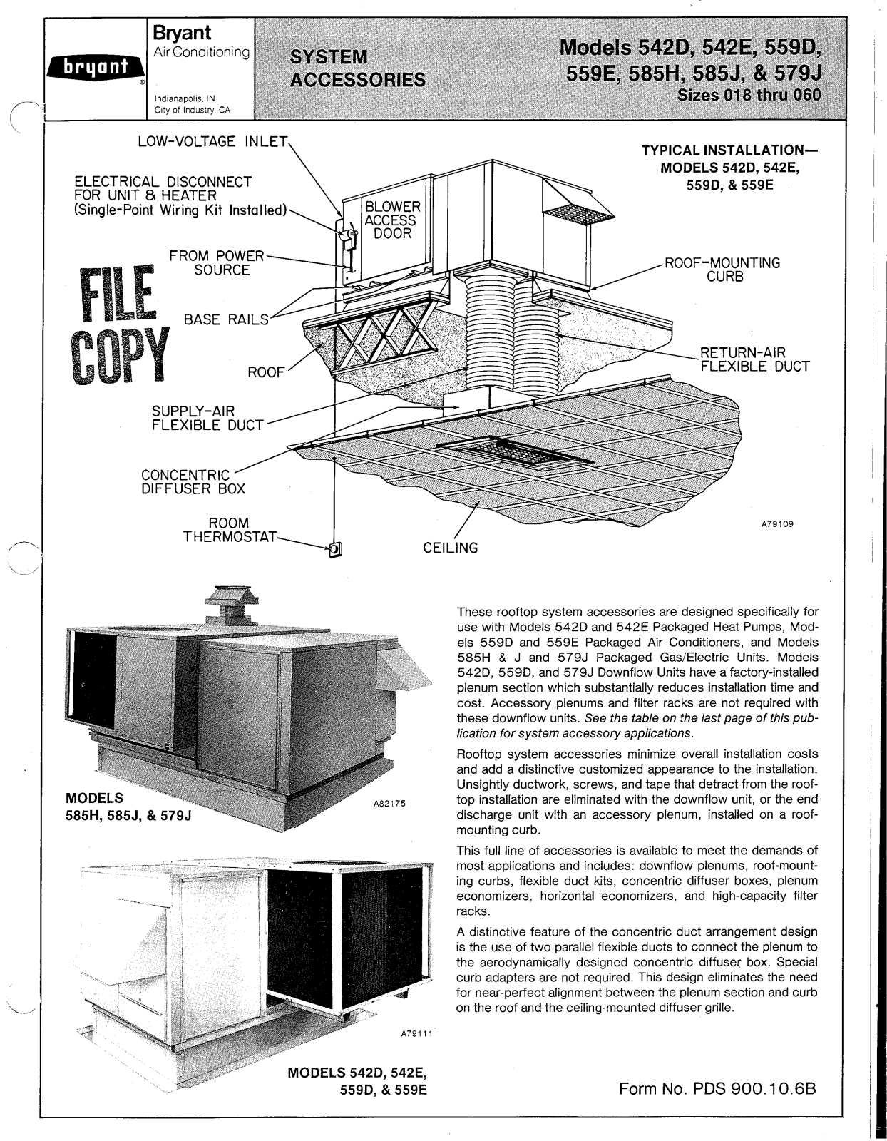 Bryant 542D User Manual