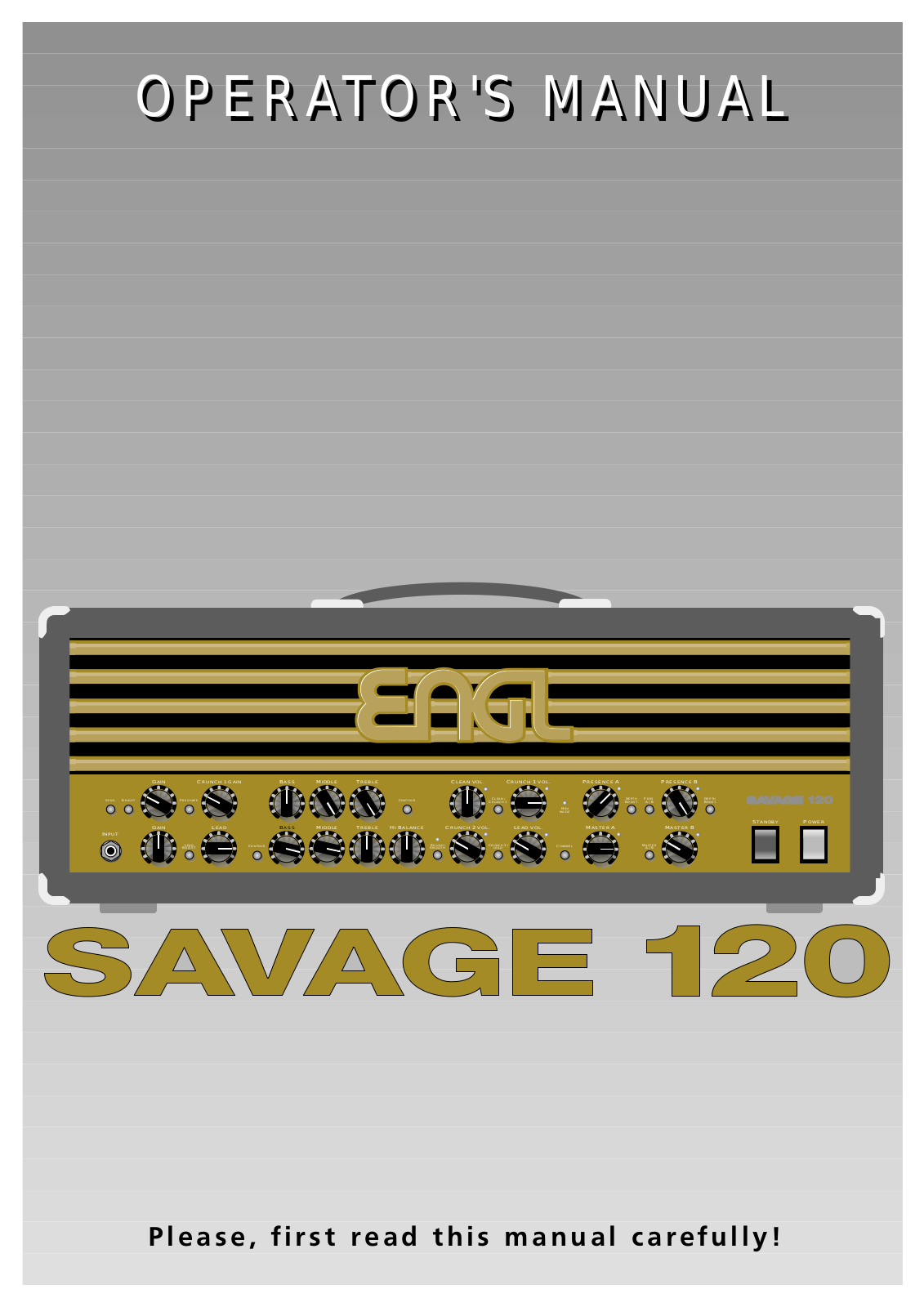 Engl Savage 120 User Manual