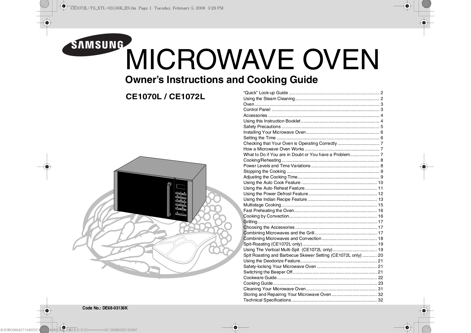 Samsung CE1072L-TS User Manual