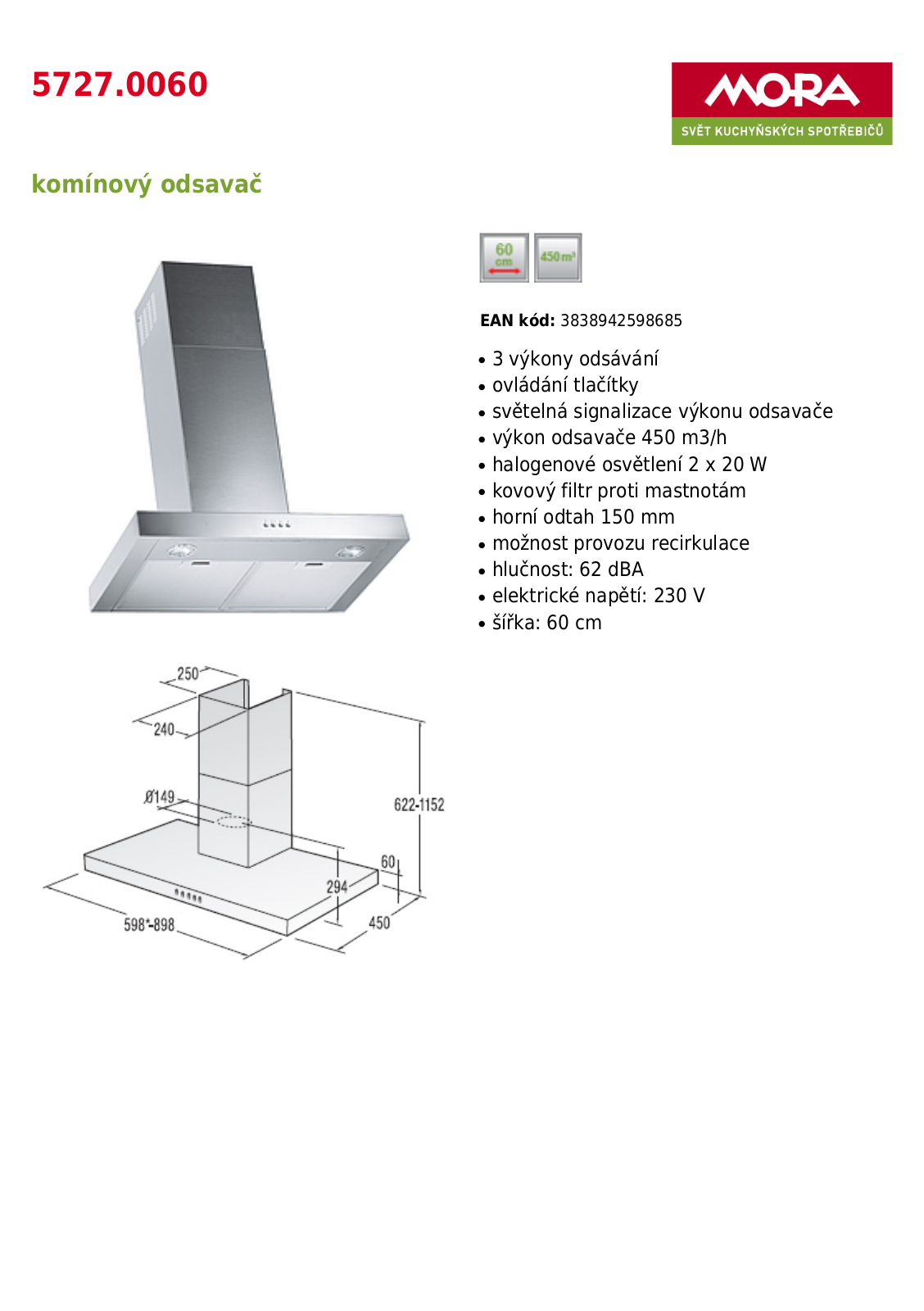 Mora OP 5727.0060 User Manual