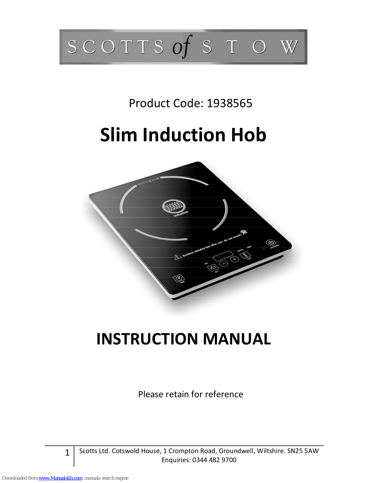 Scotts 1938565 Instruction Manual