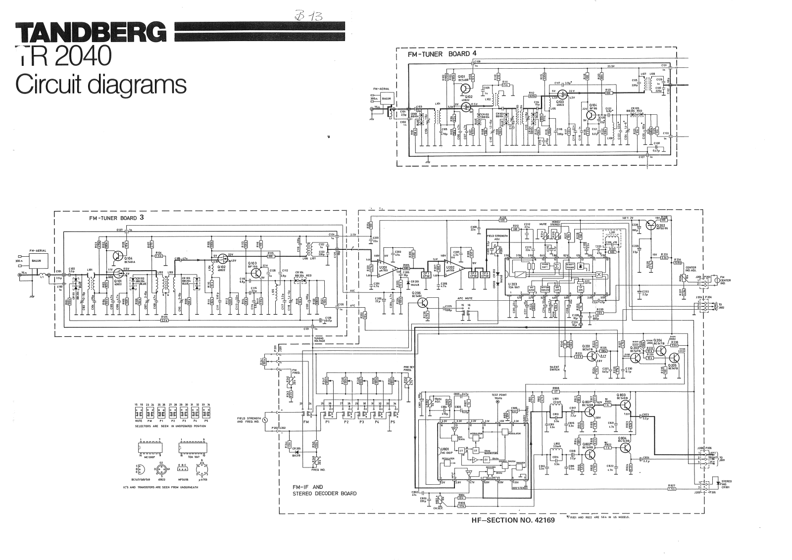 Tandberg TR-2040 Schematic