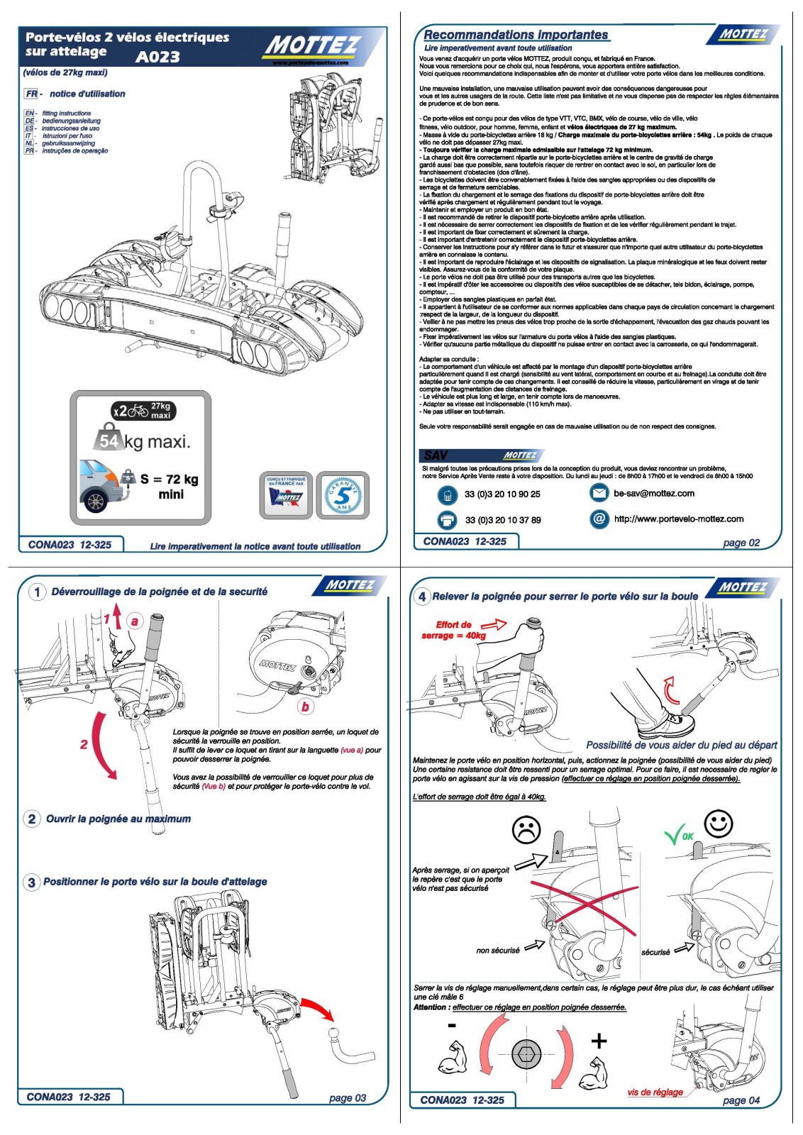 Mottez A023 User guide - ManualMachine.com