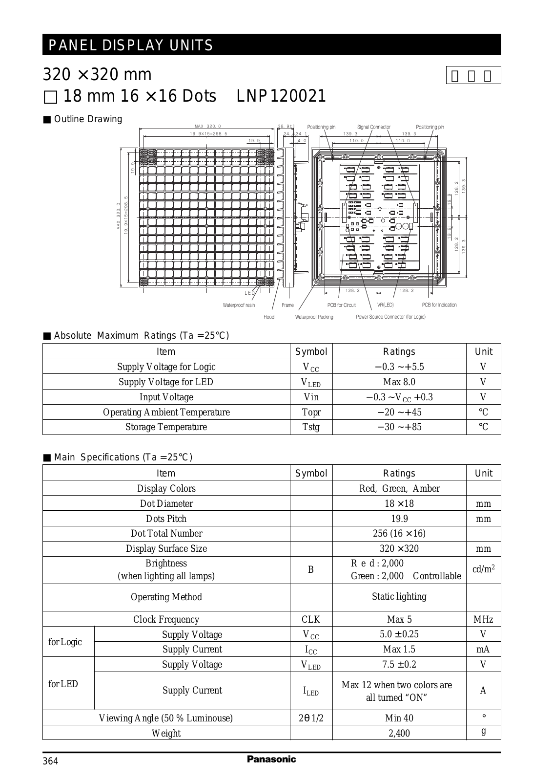 Datasheet LNP120021 Datasheet (Panasonic) - ManualMachine.com