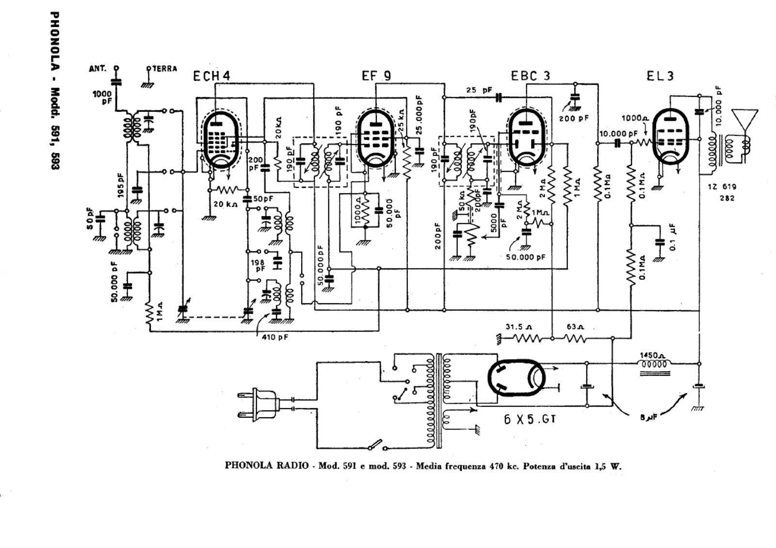 Phonola 591593 schematic - ManualMachine.com