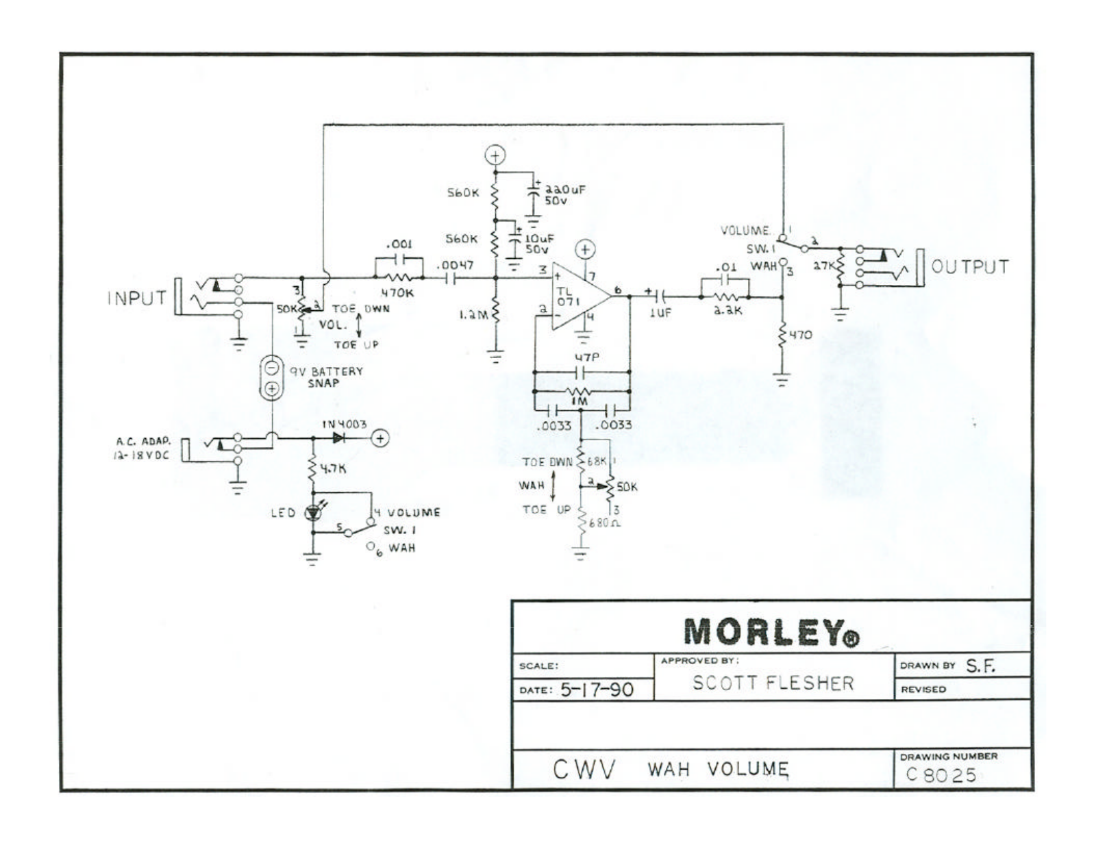 Morley Pedals CWVES User Manual