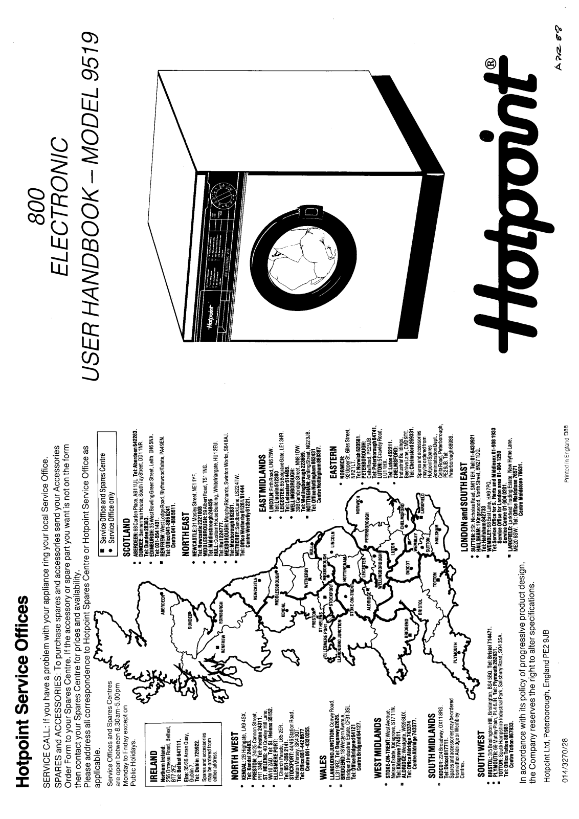 Hotpoint-Ariston HB9519 User Manual