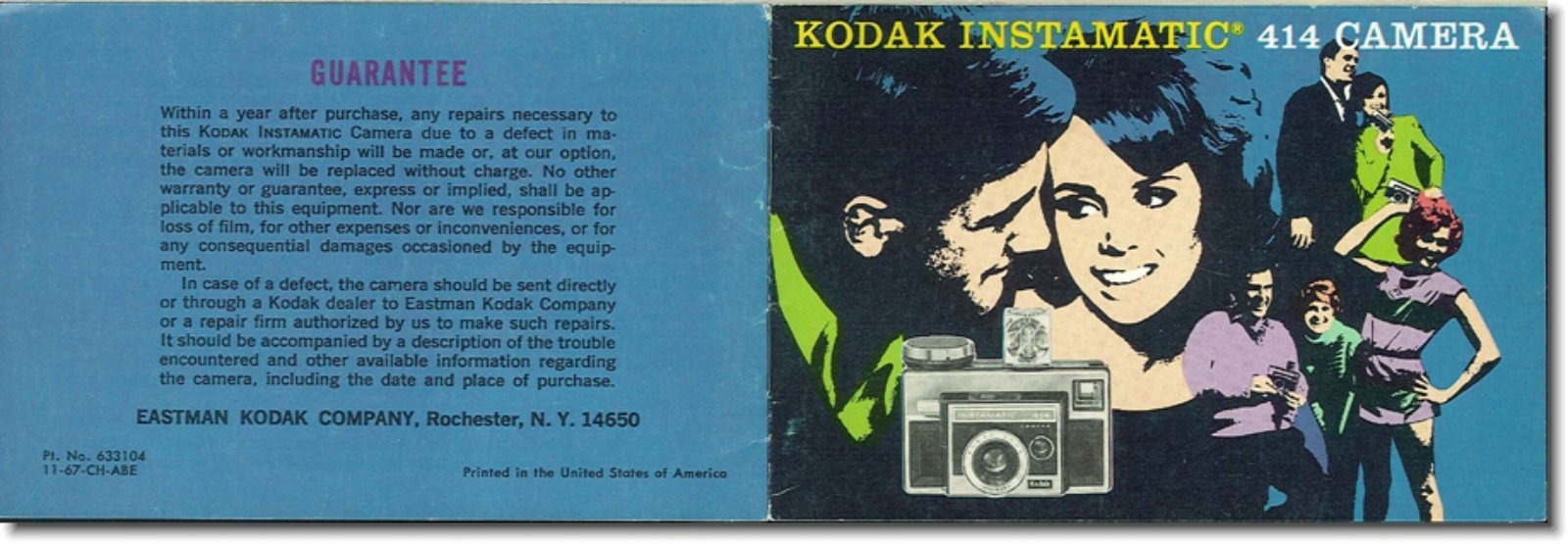 Kodak Instamatic 414 Instruction Manual