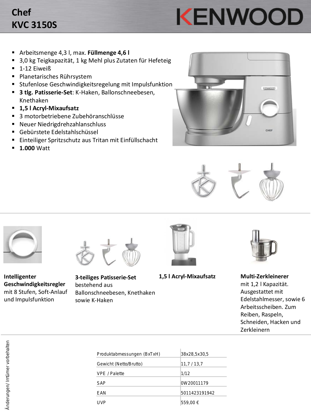 Kenwood KVC 3150S Service Manual