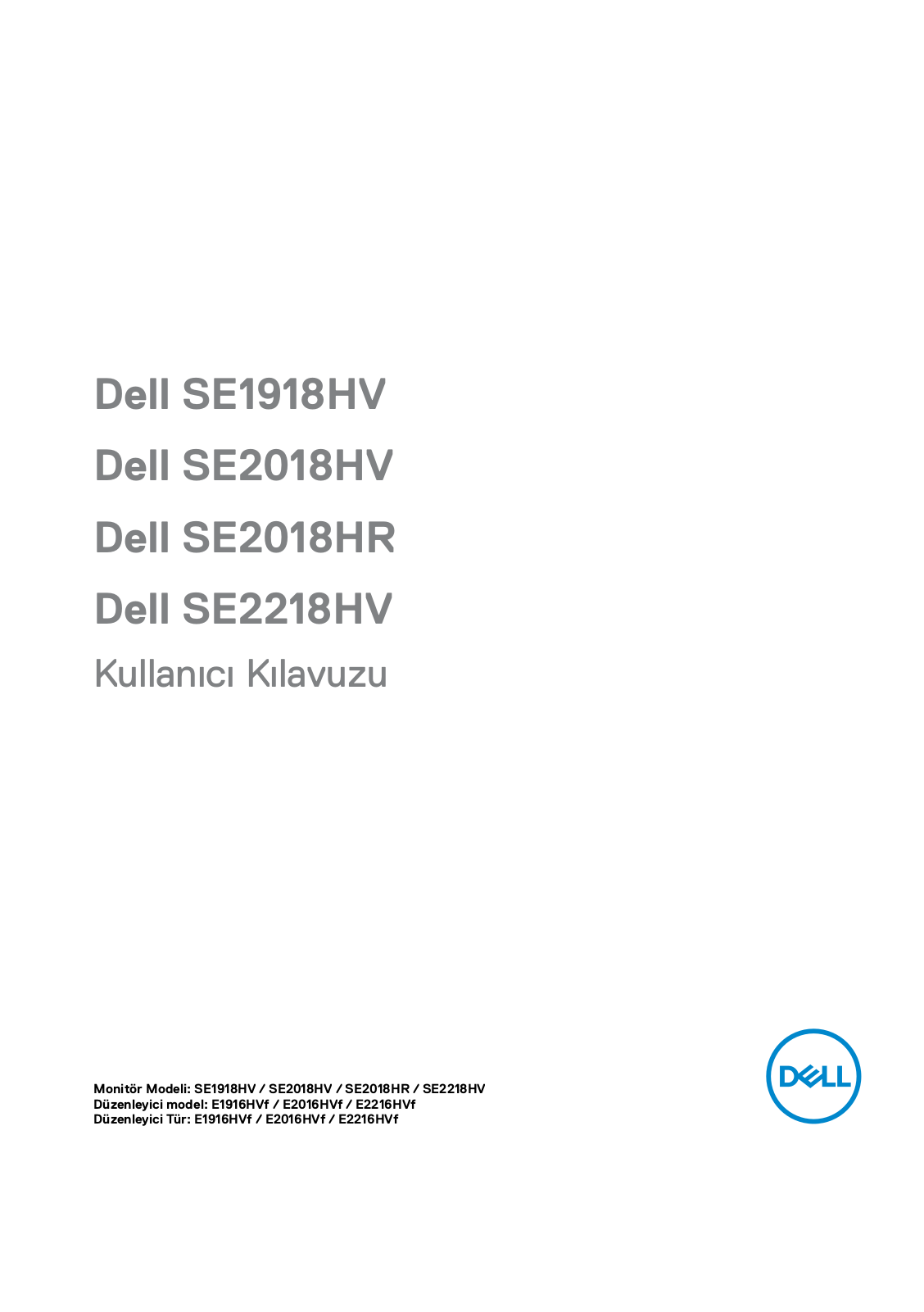 Dell SE2218HV User Manual