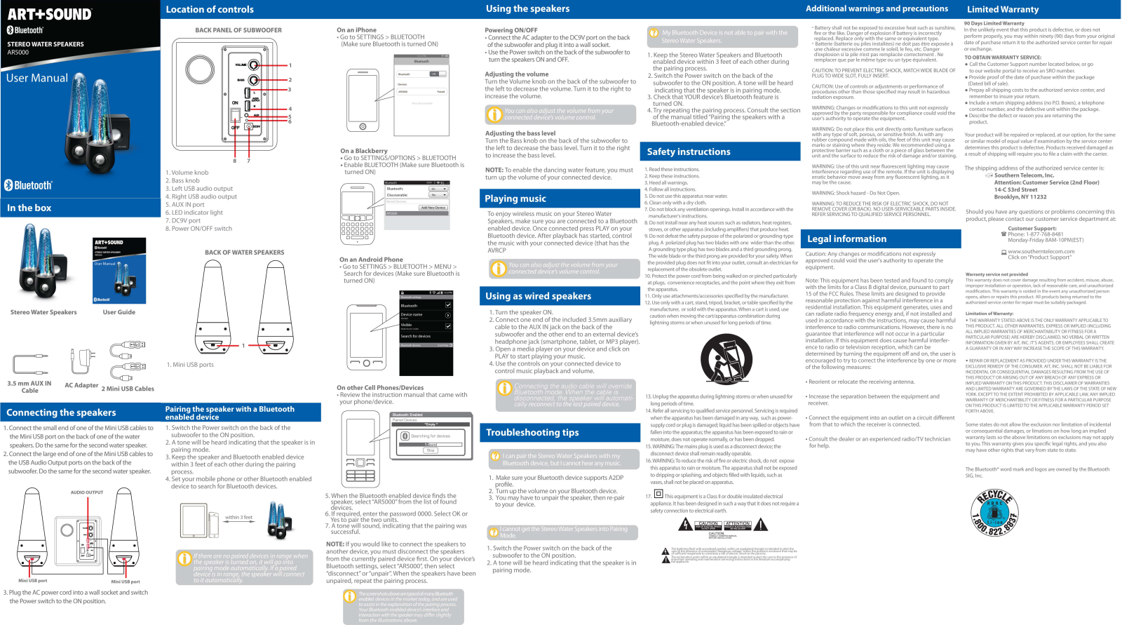 Art Sound AR5000 User Manual