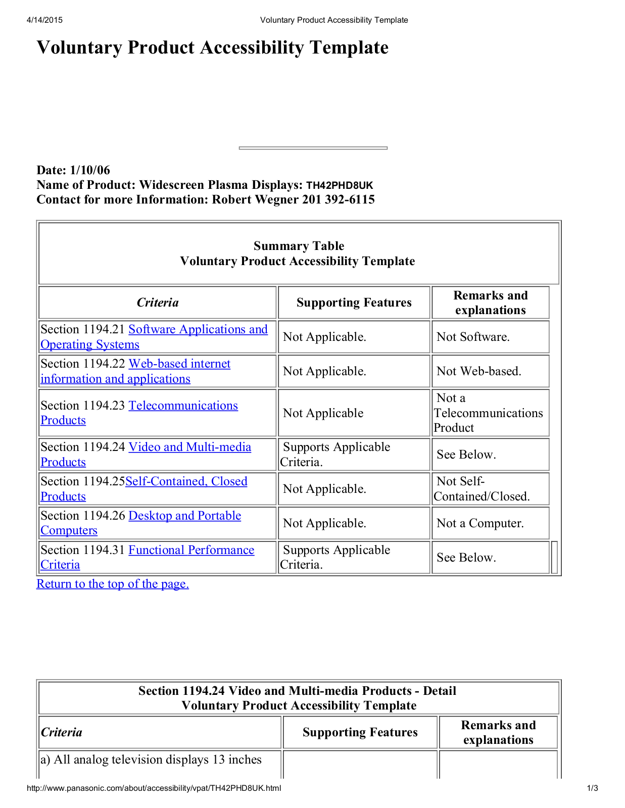 Panasonic TH42PHD8UK Instruction Manual