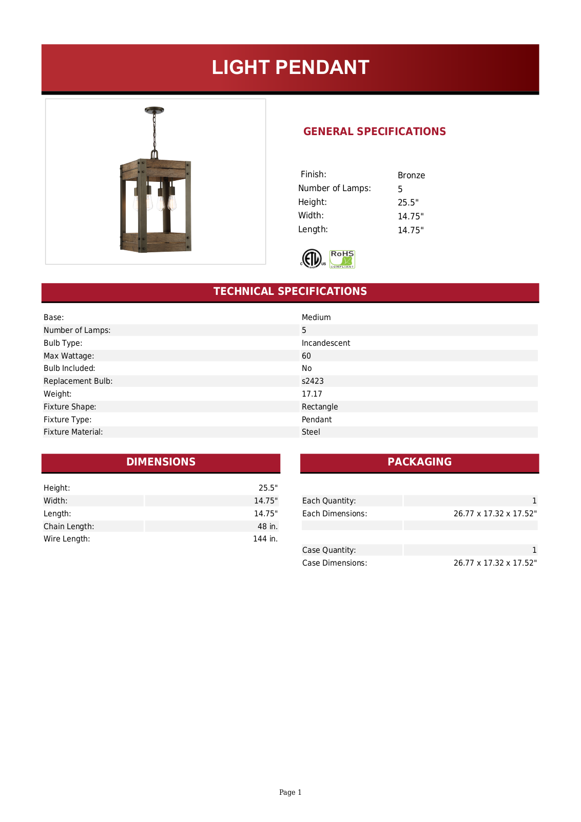 Alcott Hill W004236395 Specifications - ManualMachine.com