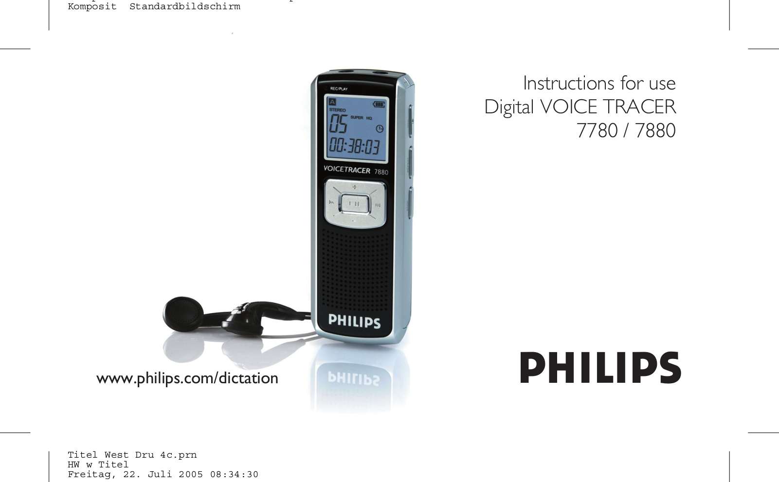 Philips LFH7780, LFH7880 User Manual