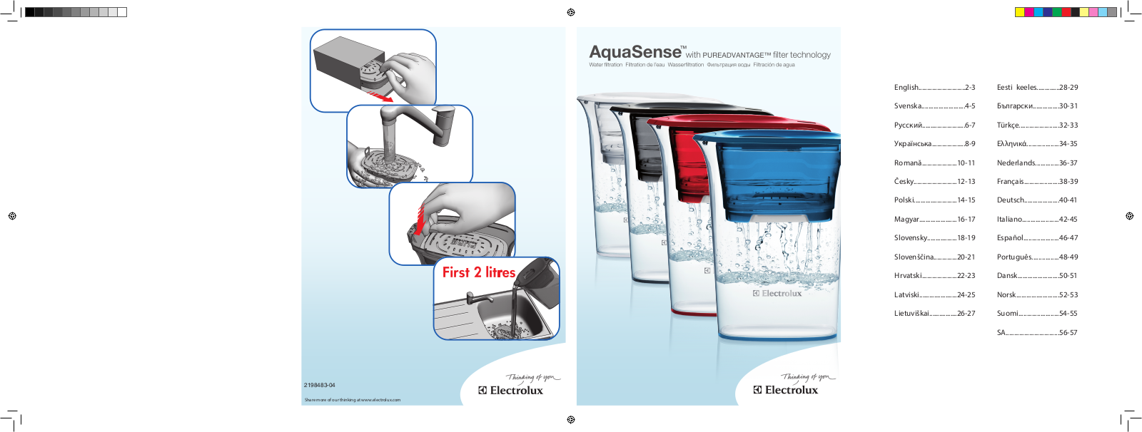 Electrolux EWFLJ1, EWFLJ4 User Manual