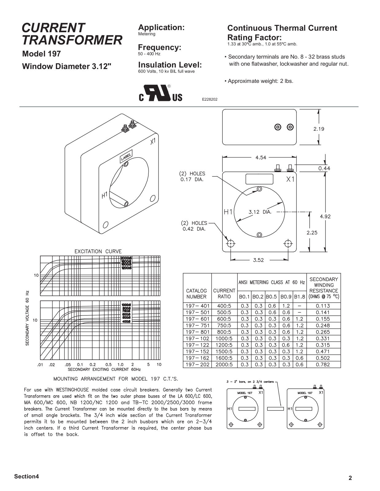 Crompton Instruments 197 Data Sheet