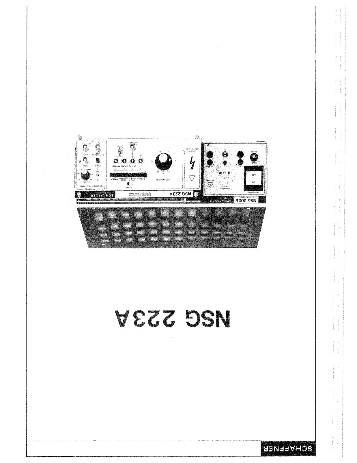 Schaffner NSG 223 A User Manual