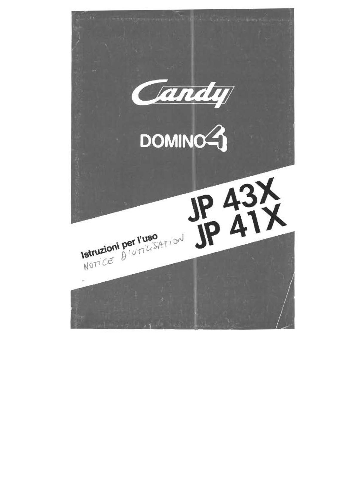 Candy JP41X, JP 43X User Manual