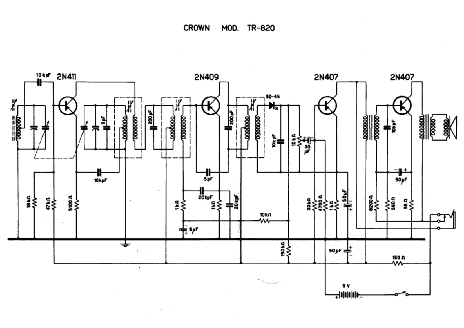 Crown tr820 schematic