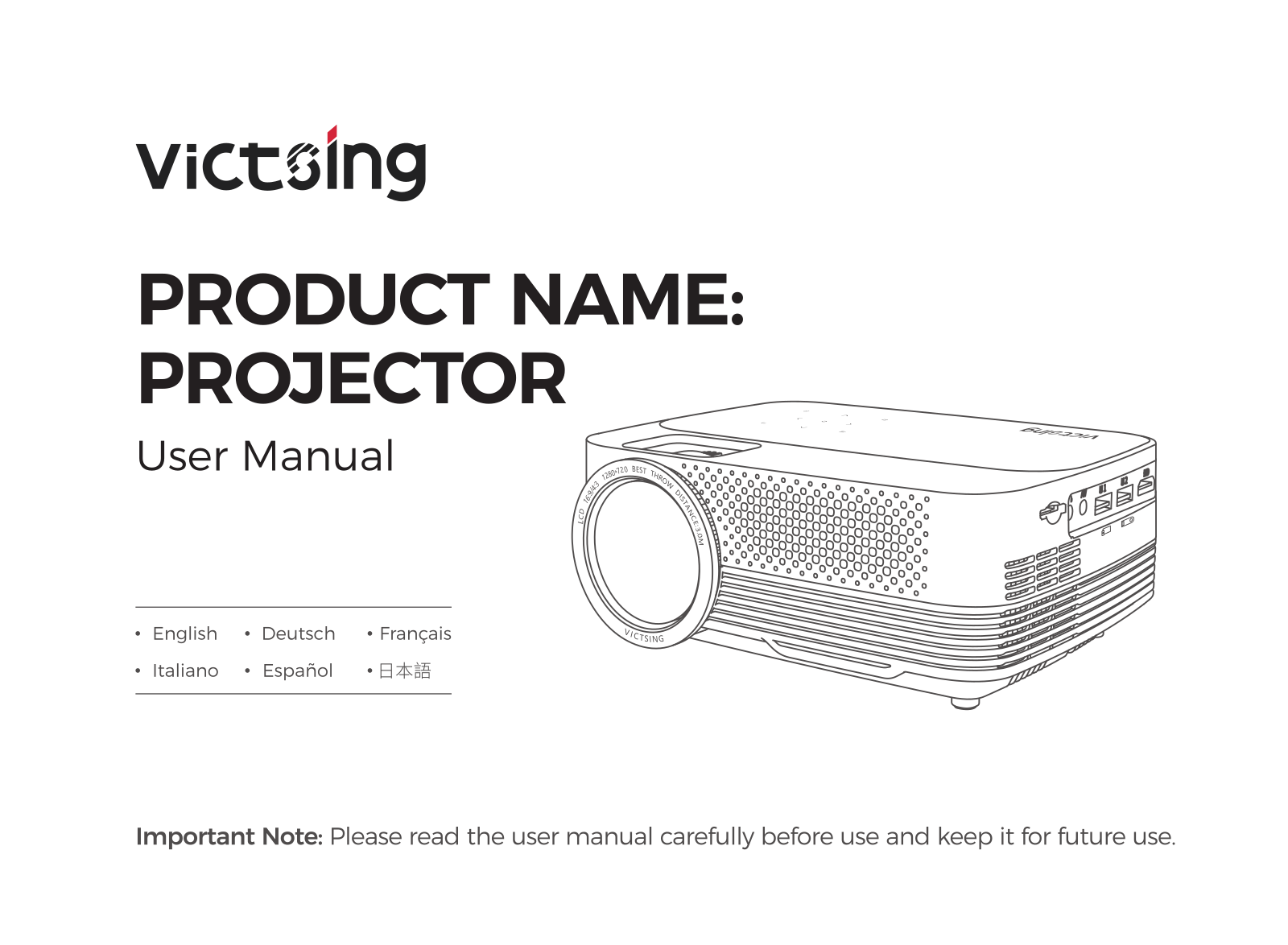 Victsing Projector User Manual