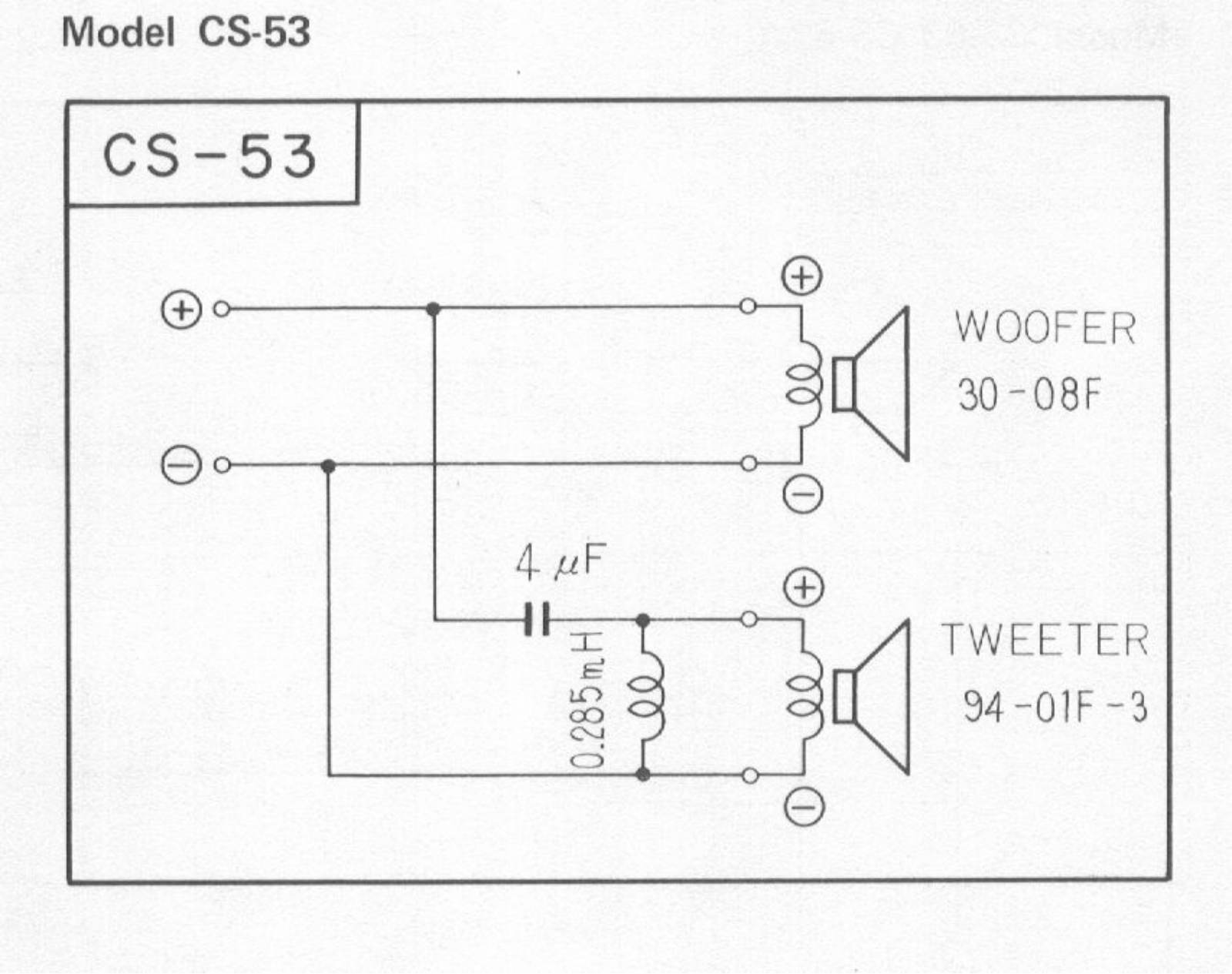 Pioneer CS-53 Schematic