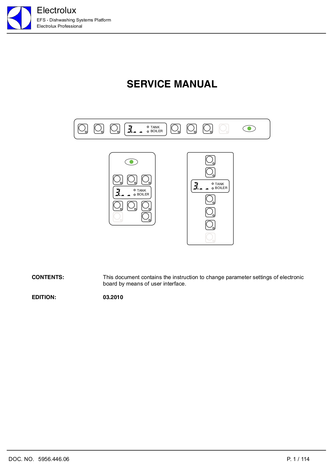 Electrolux WT30H240DU, ECOTEMP 12 Service Manual