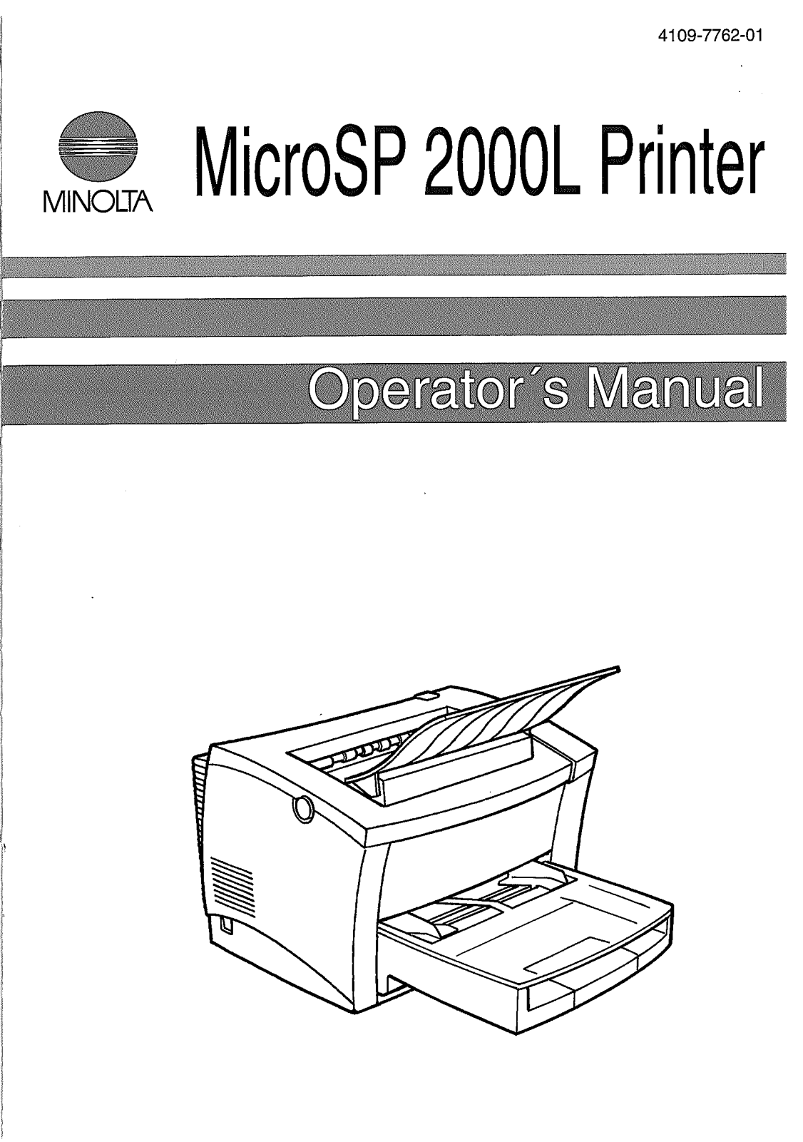 Konica Minolta MICROSP 2000L User Manual