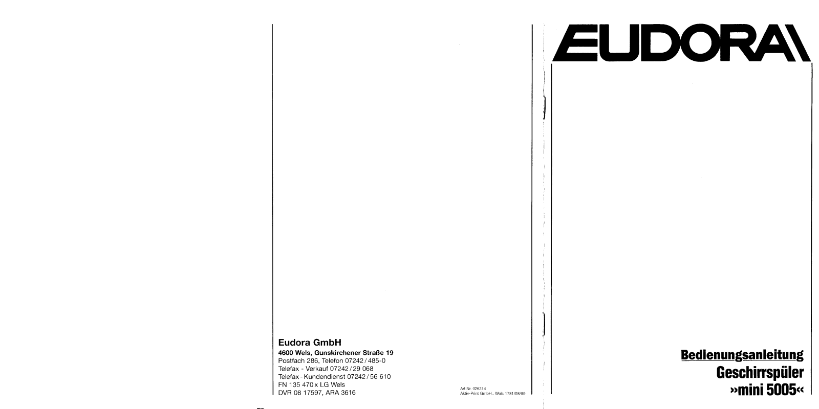 Eudora mini 5005 User Manual