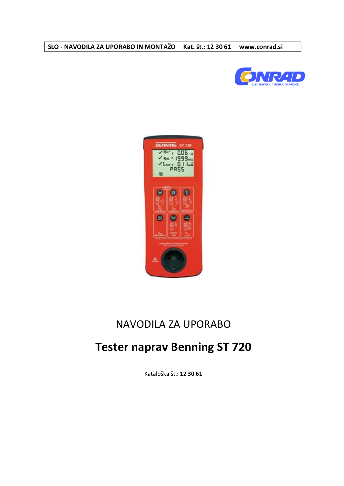 Benning ST 720 User guide