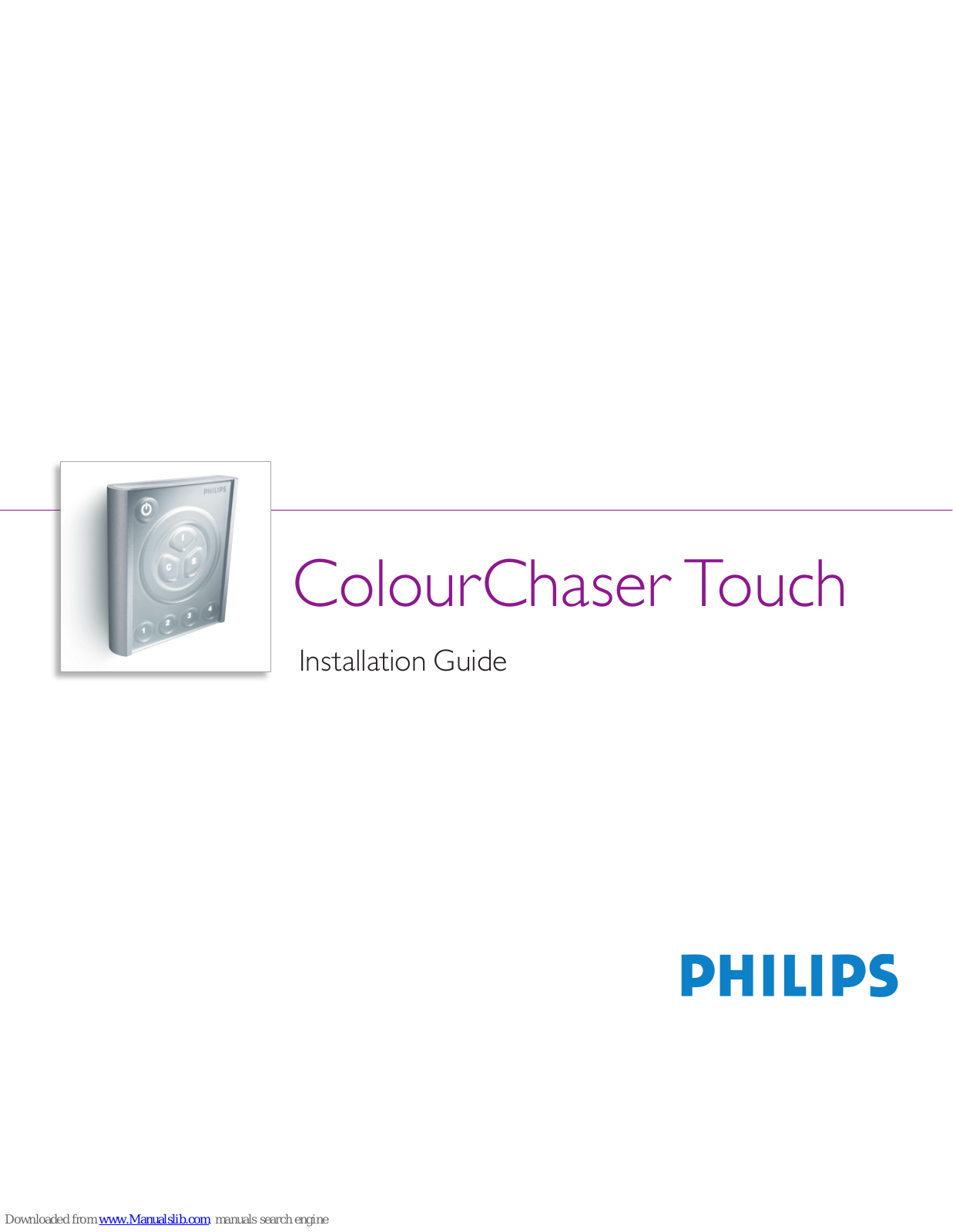 Philips ColourChaser Touch Installation Manual