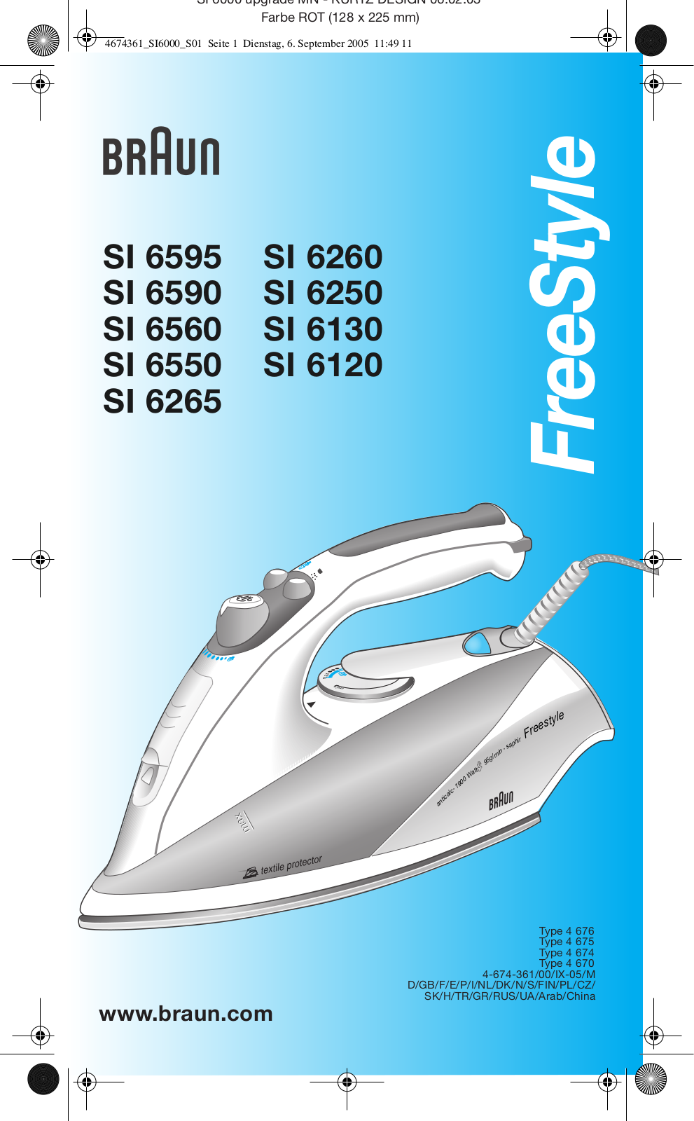 Braun SI 6560 User Manual