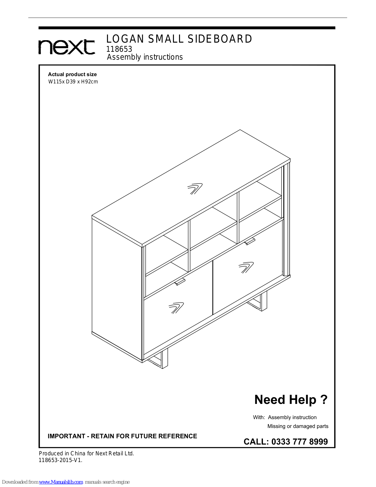 Next 118653 Assembly  Manual - ManualMachine.com