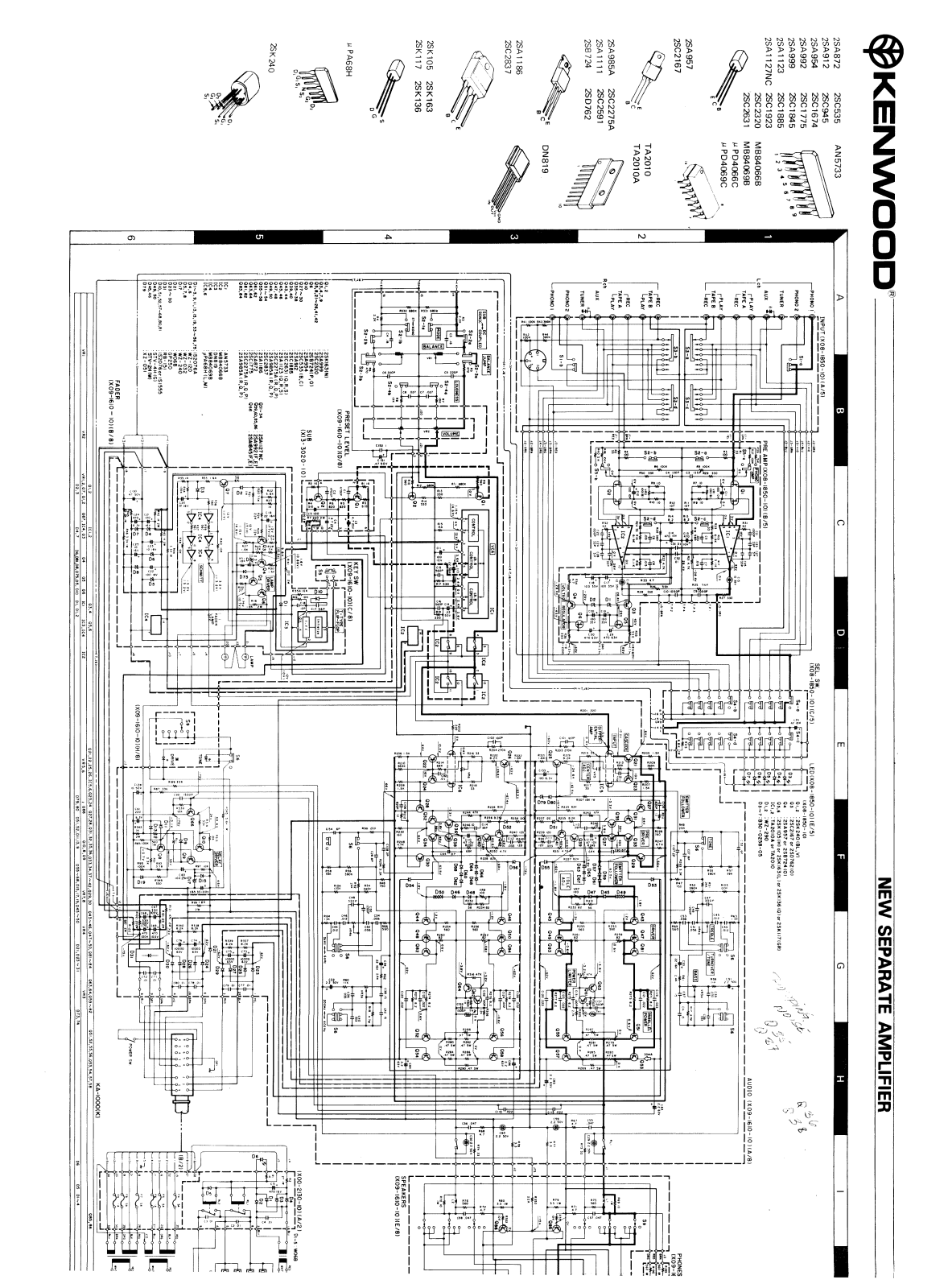 Kenwood KA-1000 Schematic