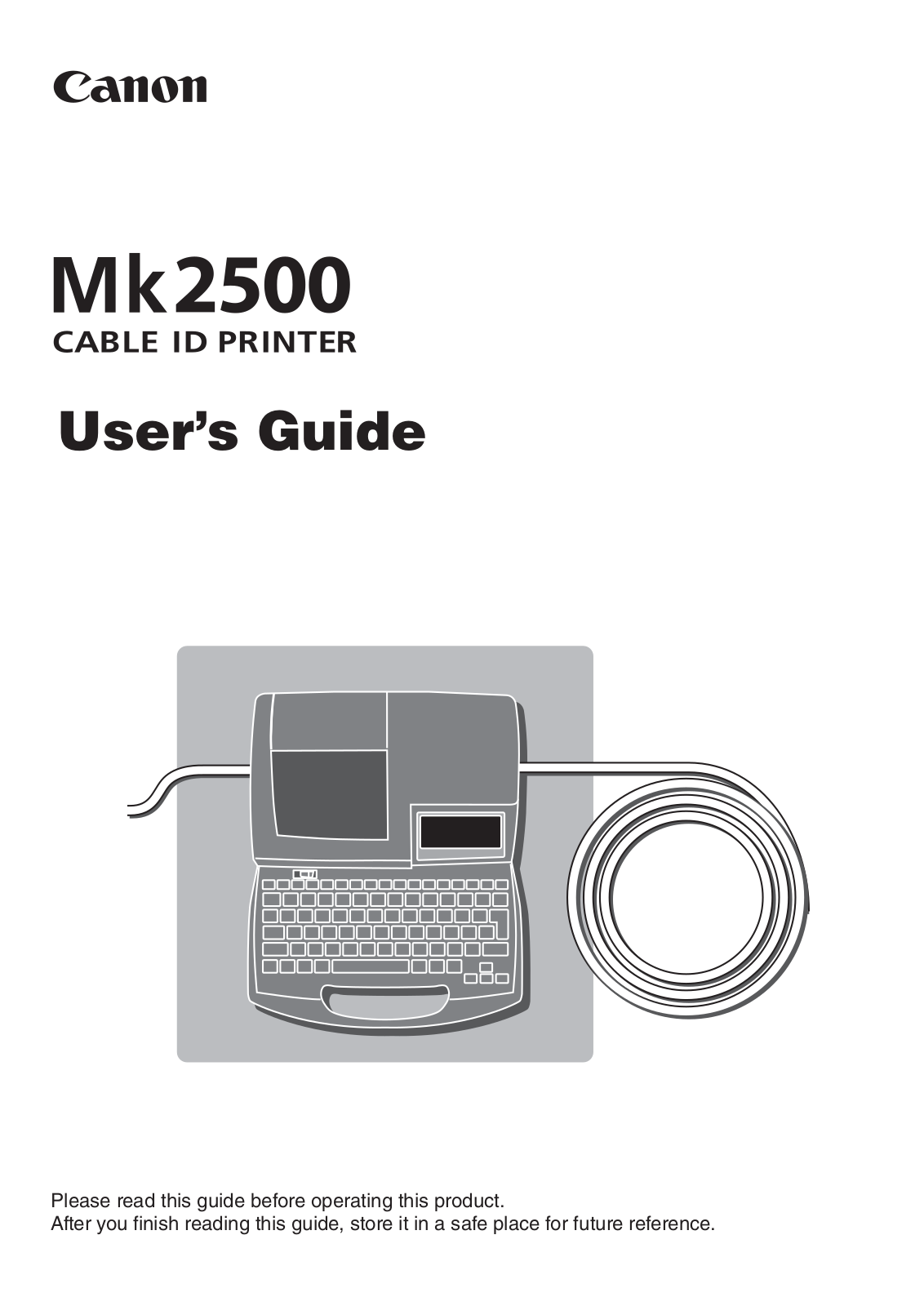 Canon Mk2500 User Manual