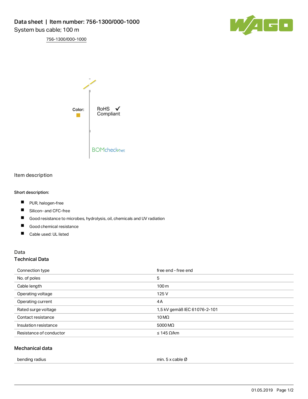 Wago 756-1300/000-1000 Data Sheet