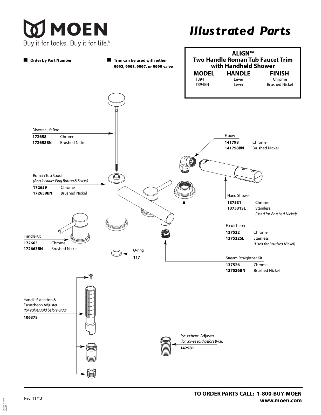 Moen MOE8535 Exploded Parts - ManualMachine.com
