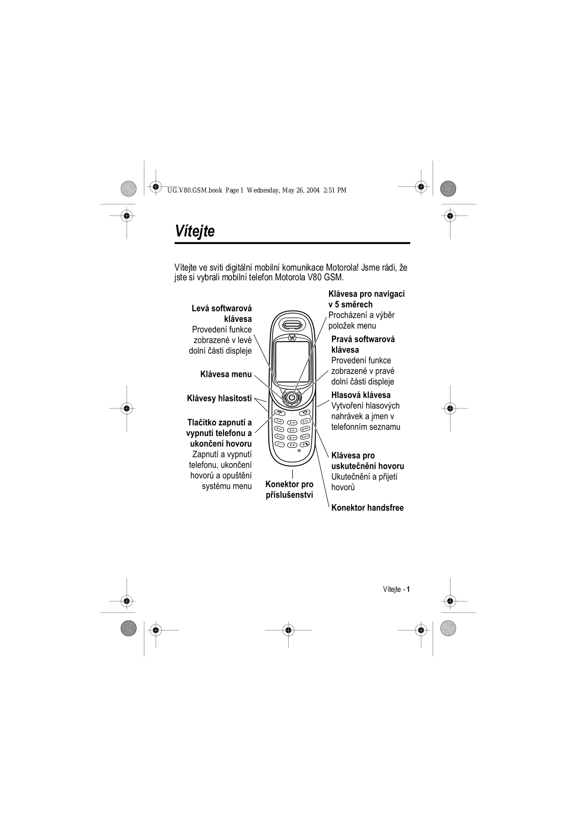 Motorola V80 User Manual