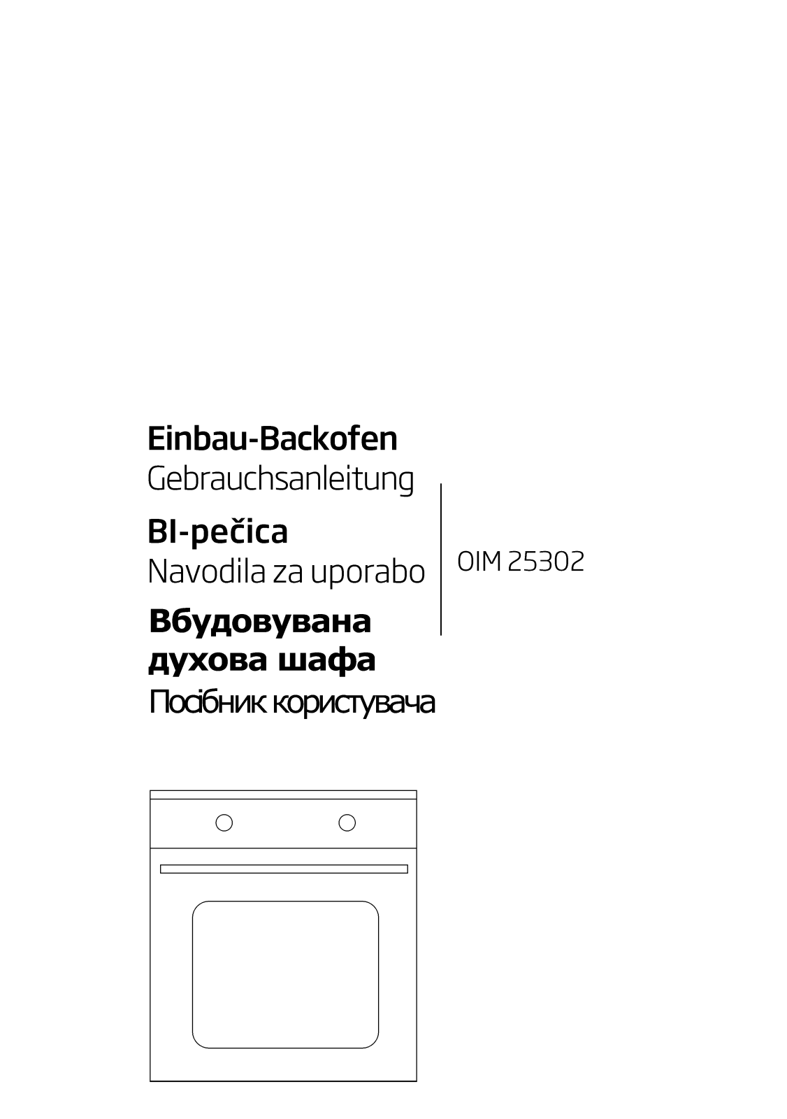 Beko OIM25302 User manual