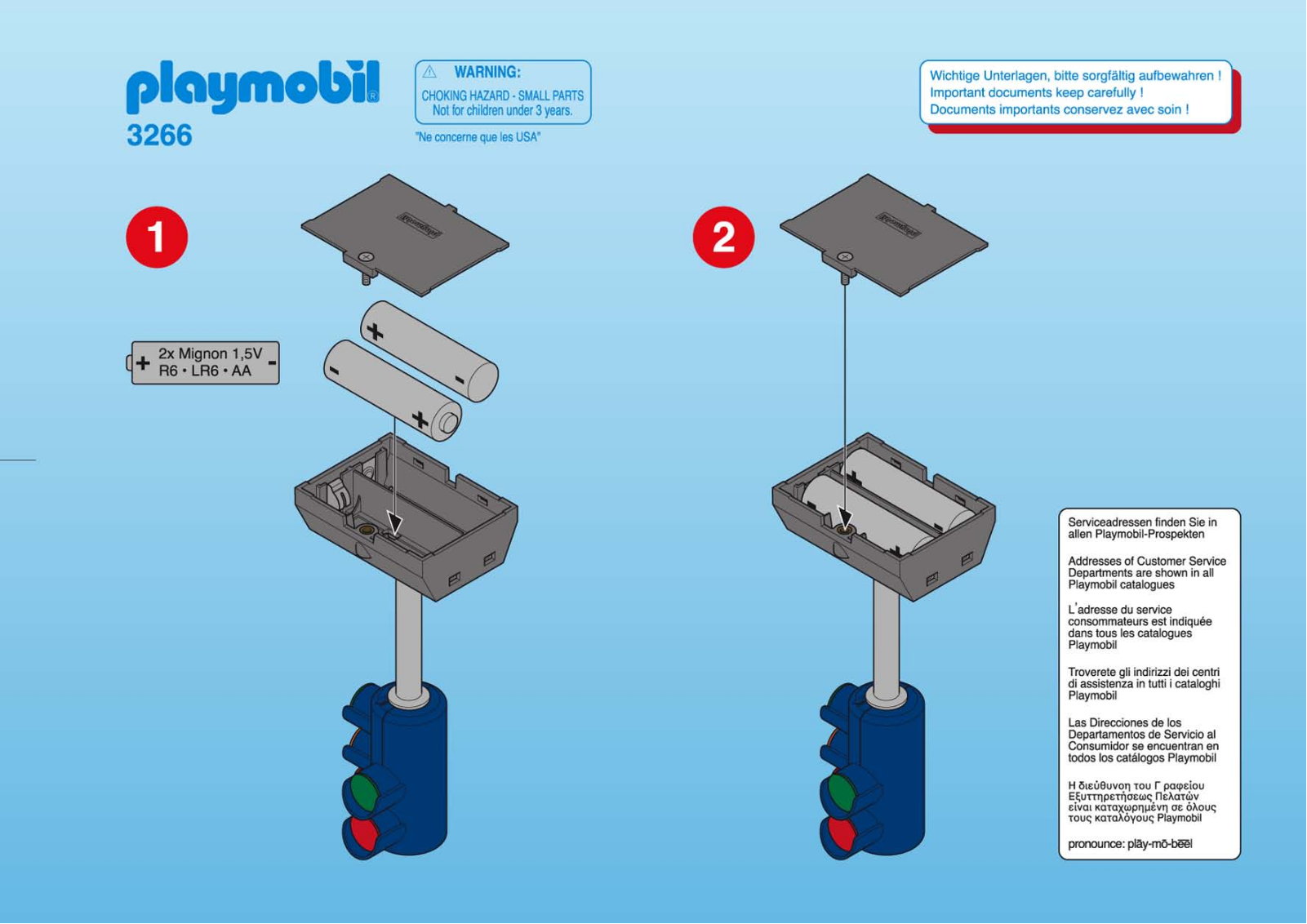 Playmobil 3266 Instructions