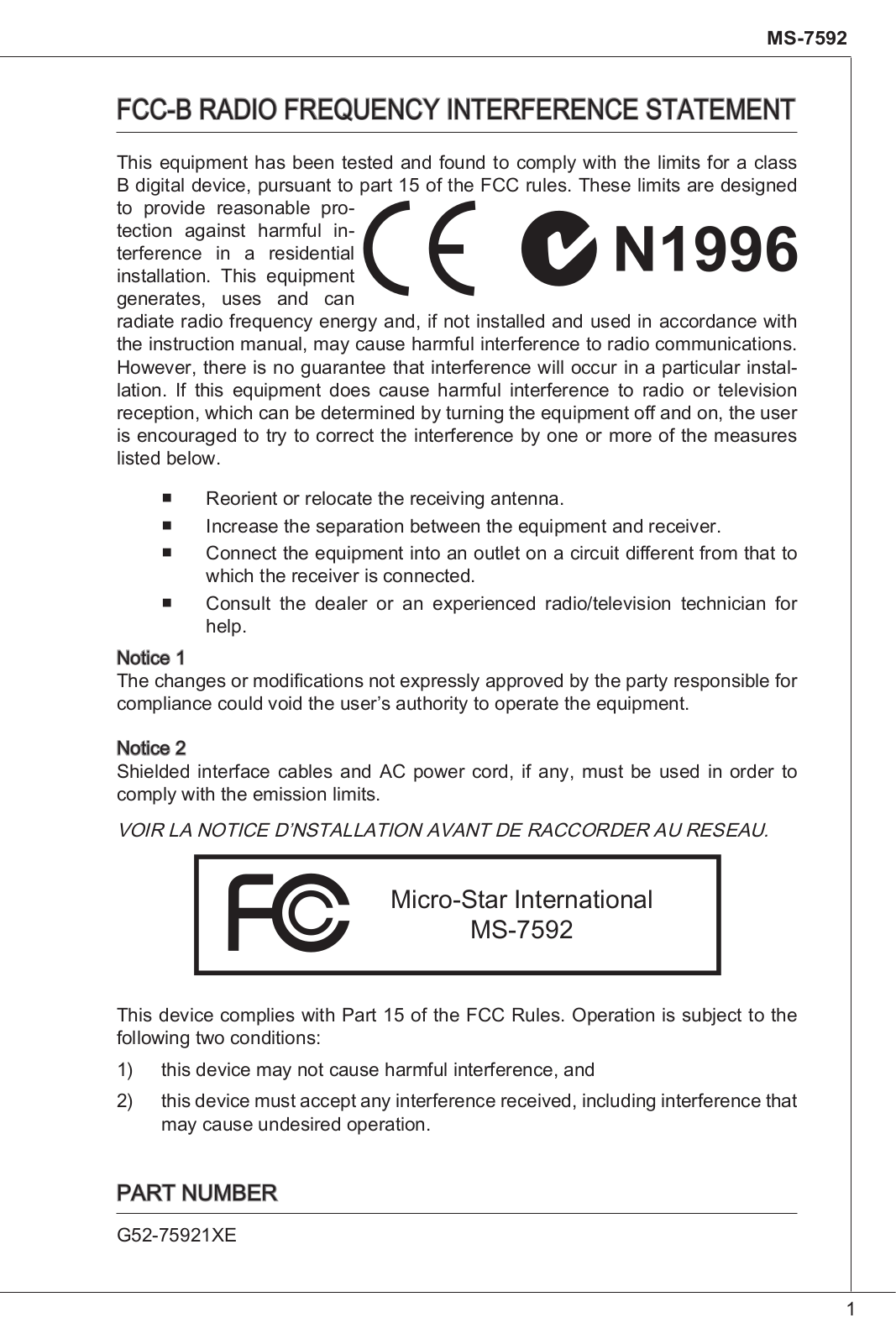 MSI G41M-P34 User Manual