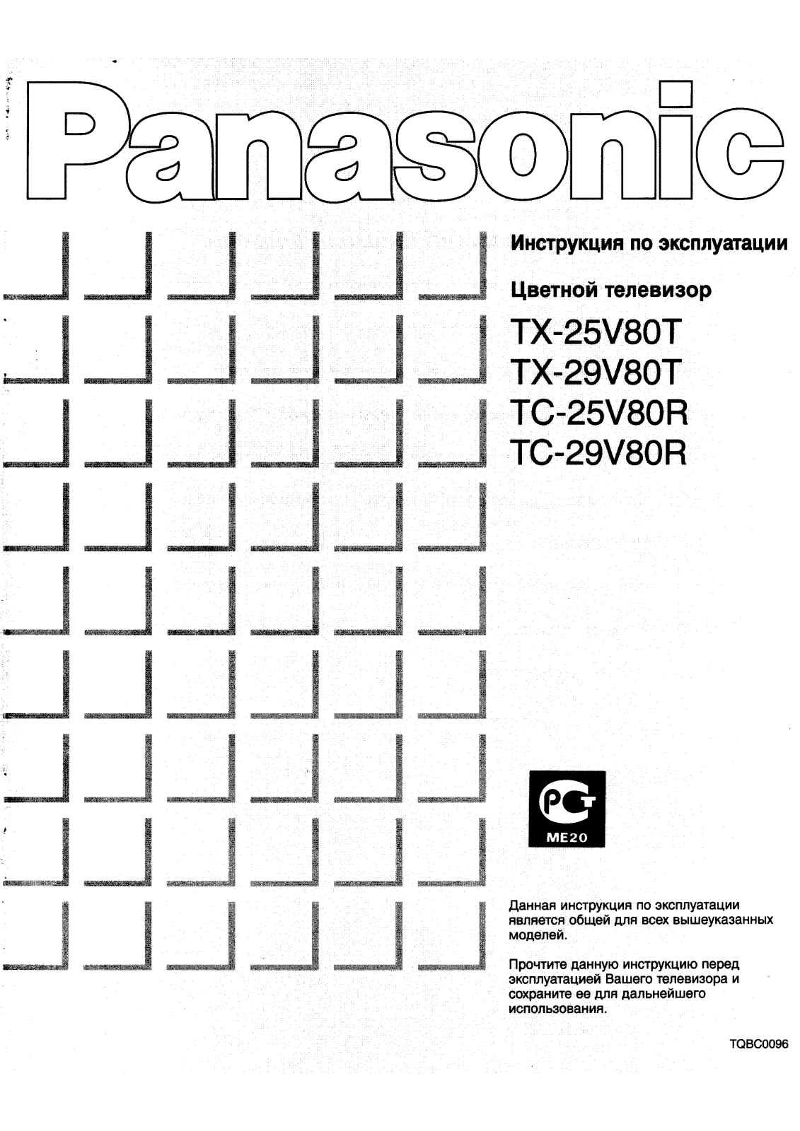 PANASONIC TC-25V80R User Manual