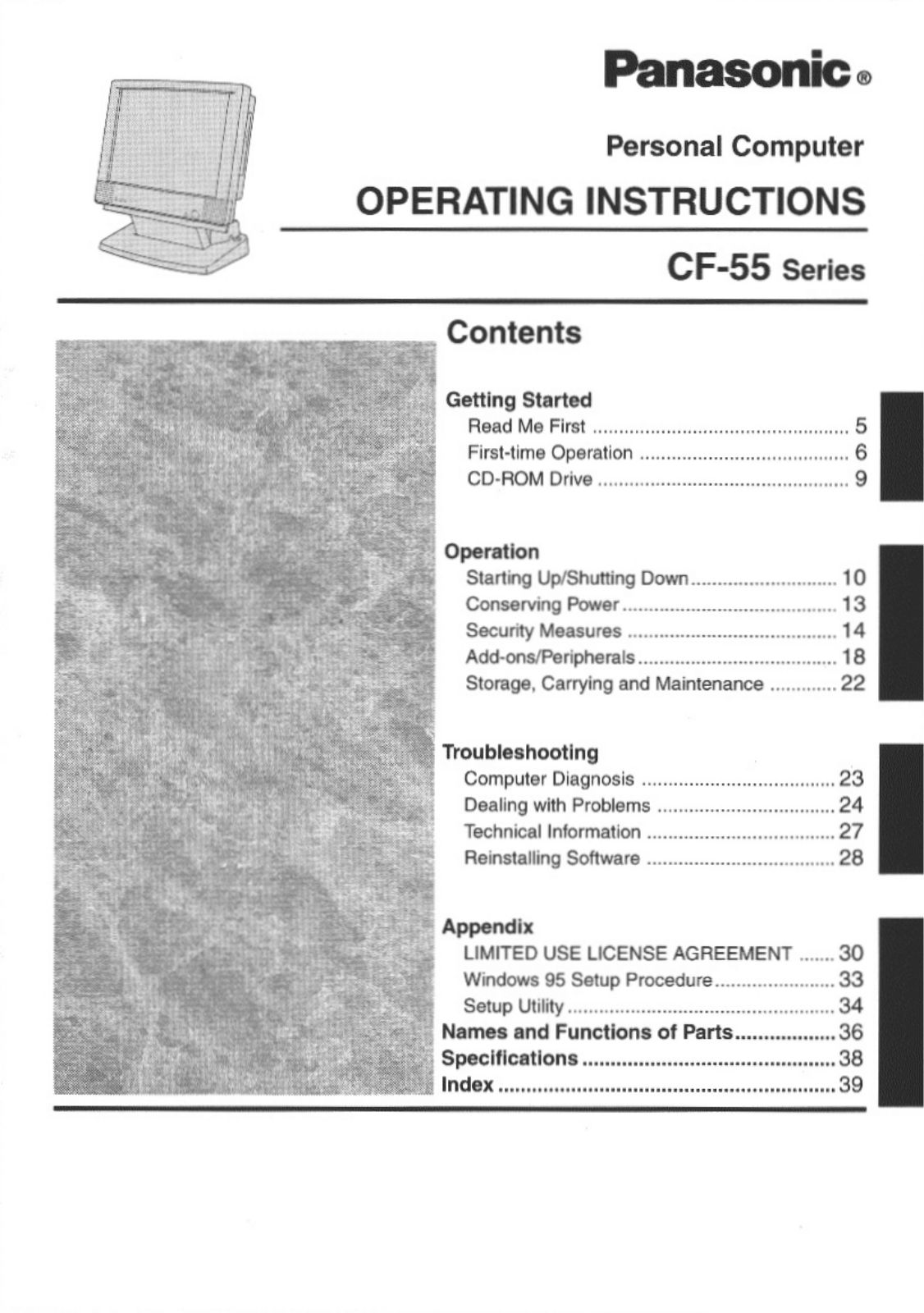 Panasonic CF55 User Manual