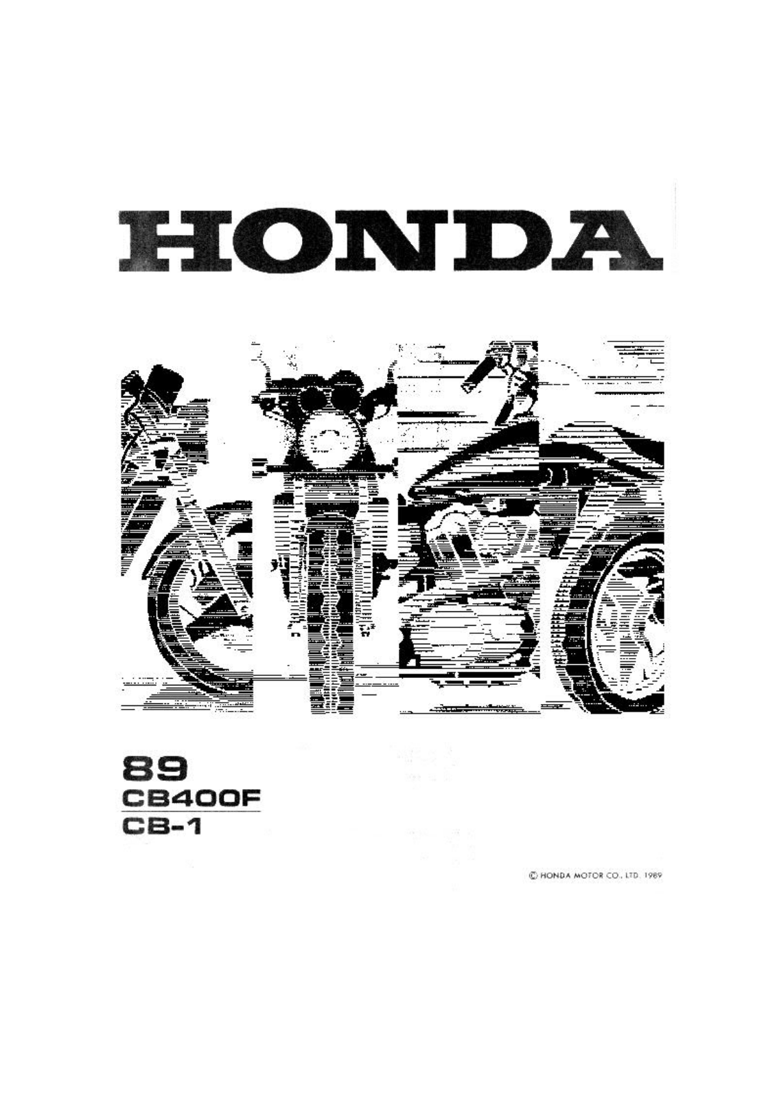 Honda CB 400F, CB1 Service Manual