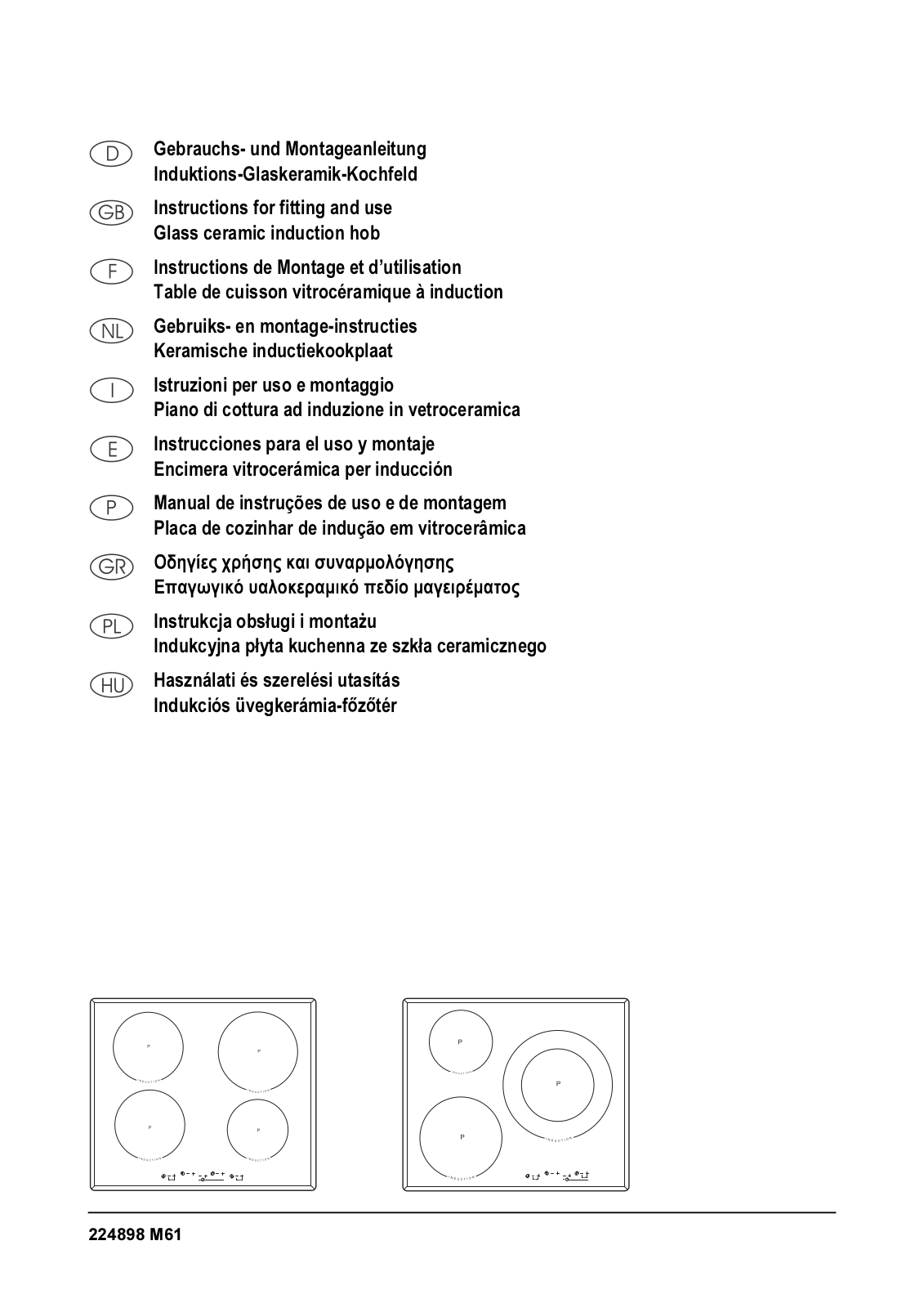 Smeg SE2631ID, SE2644ID User Manual