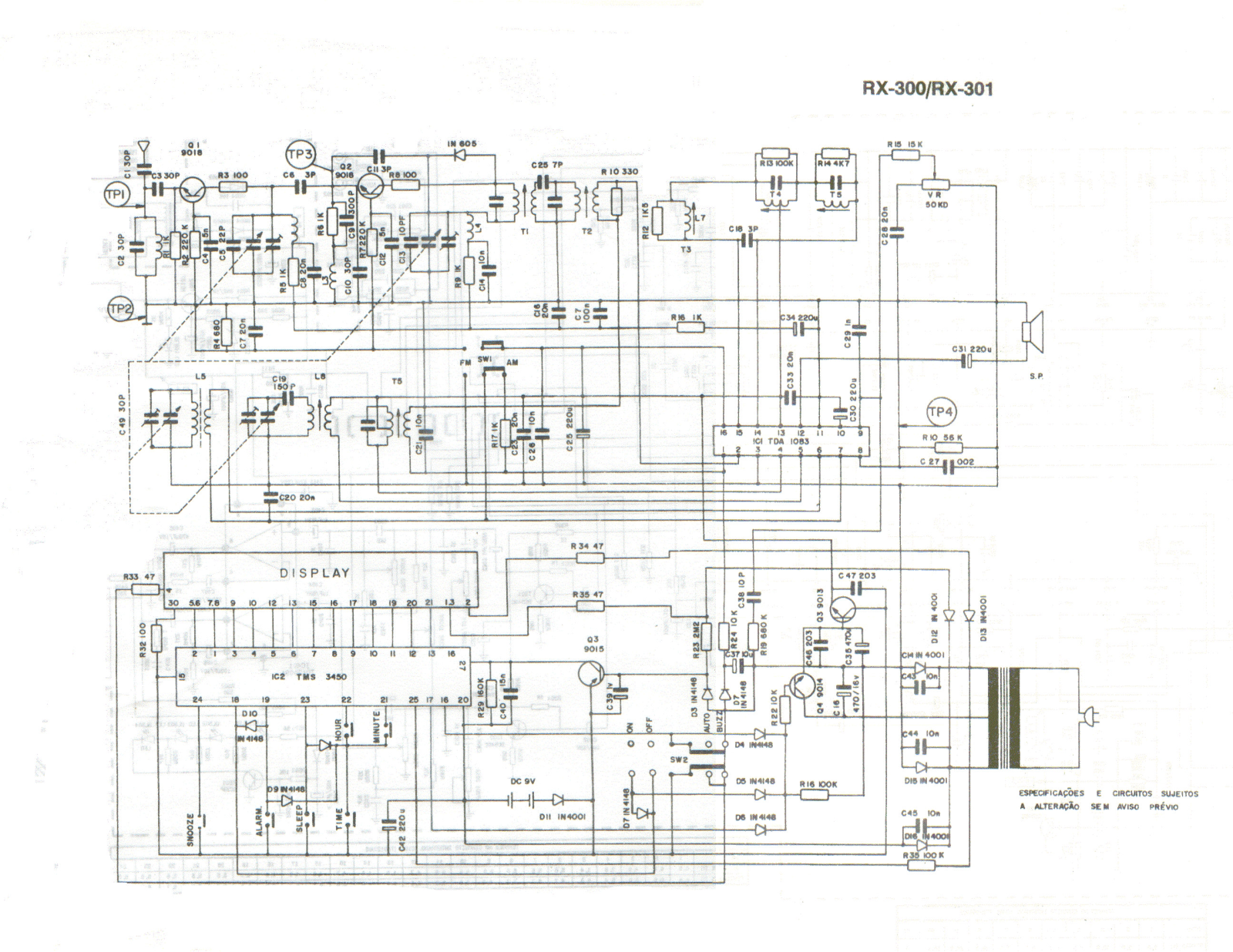 FRAHM RX-300, RX-301 Schematic