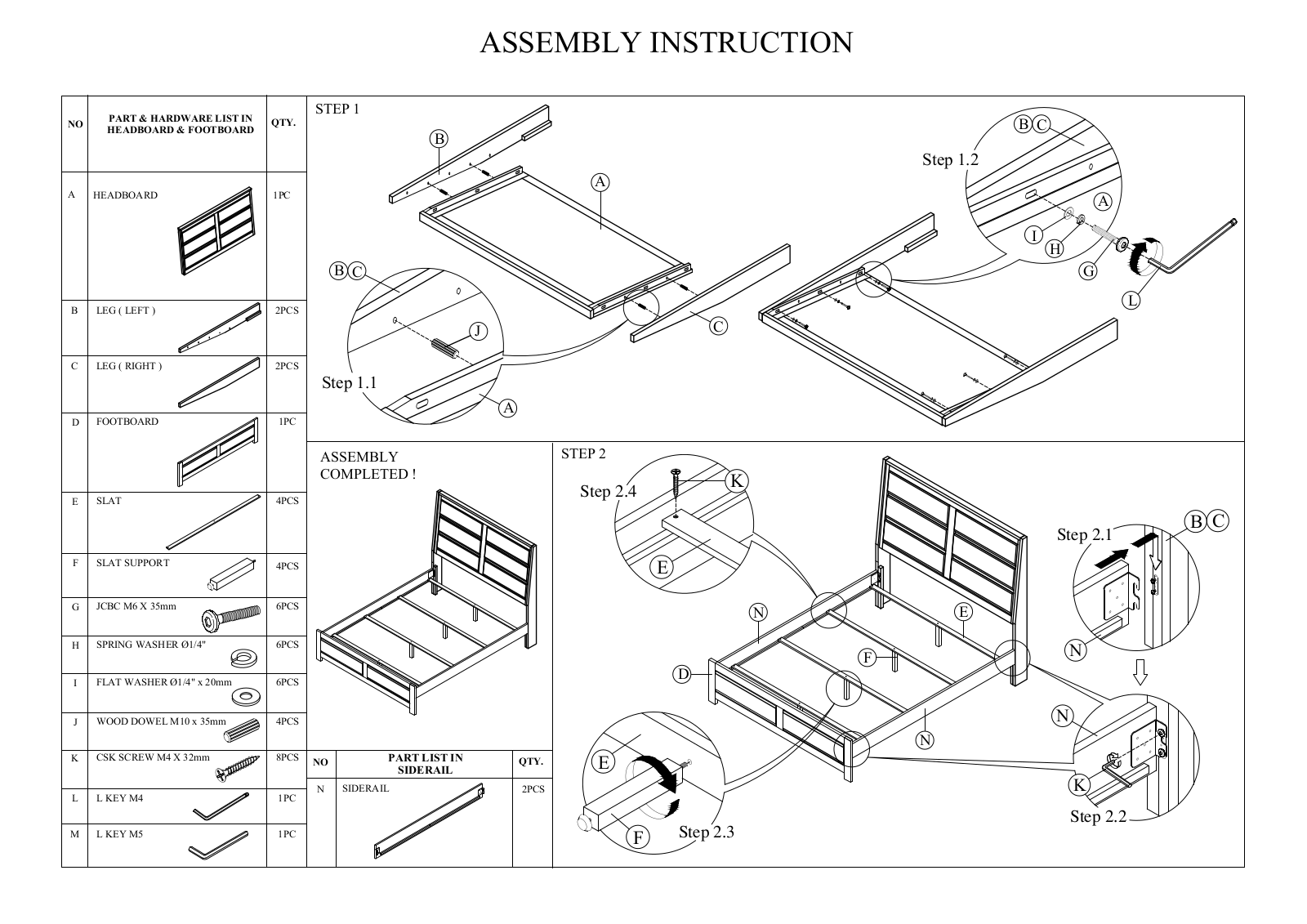 Loon Peak BNZC1876 Assembly Instructions - ManualMachine.com