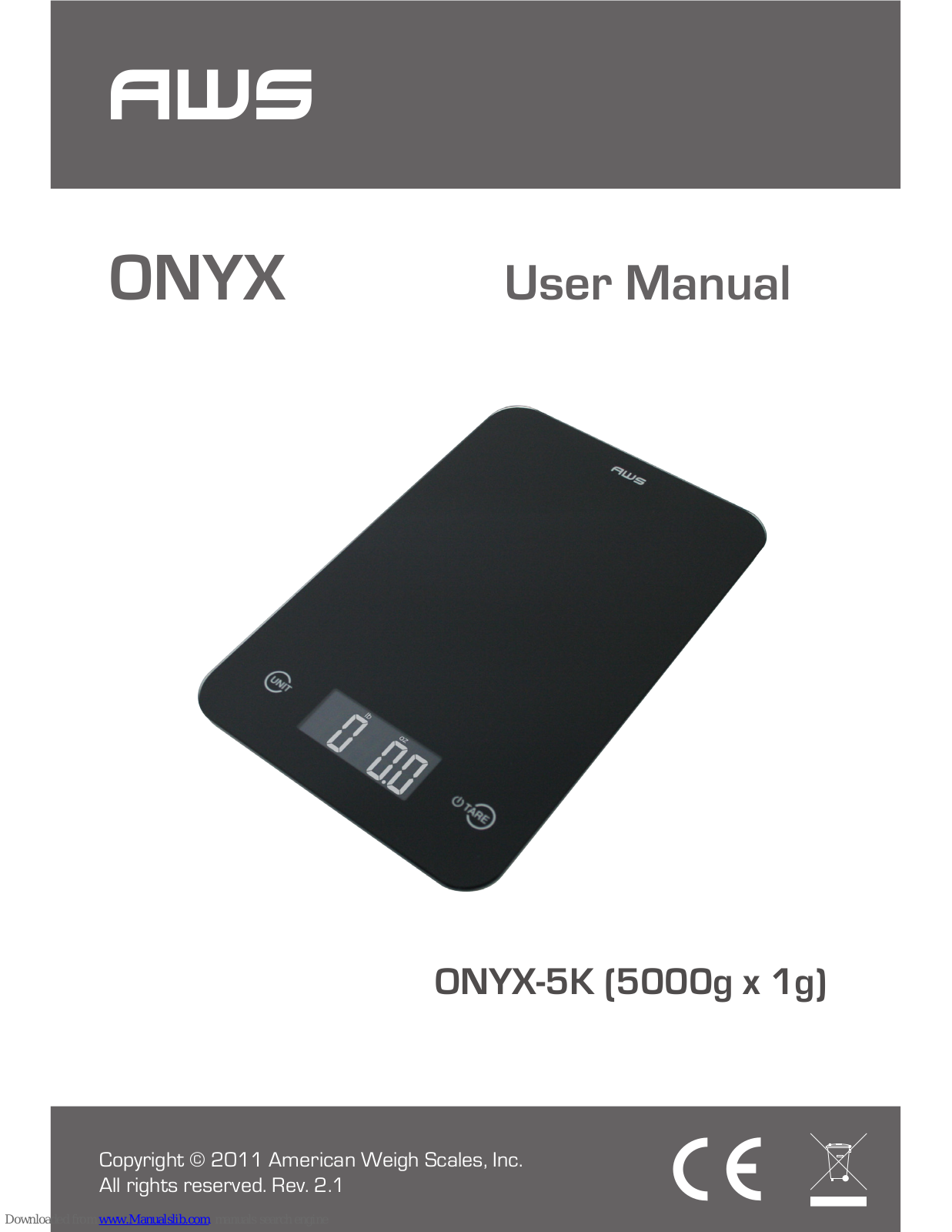 AWS ONYX-5K User Manual - ManualMachine.com